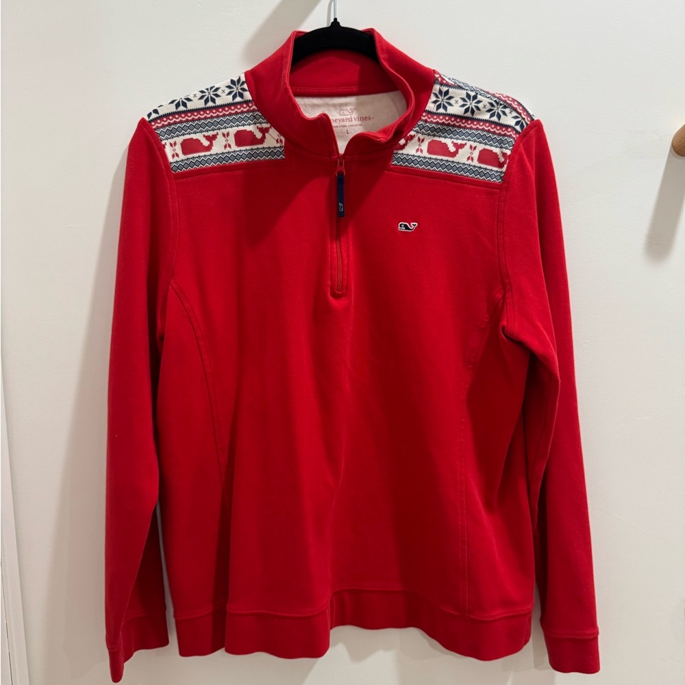 Vineyard Vines Holiday Cotton Quarterzip